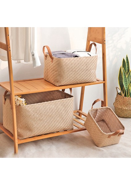 Dokuma Depolama Sepeti Katlanabilir Elbise Organizatör Sepeti Saplı Dolap Organzier Yıkanabilir Organizatör (Yurt Dışından) modelleri