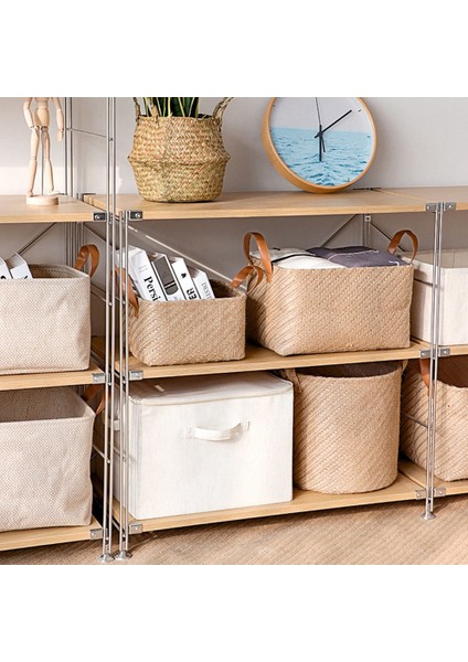 Dokuma Depolama Sepeti Katlanabilir Elbise Organizatör Sepeti Saplı Dolap Organzier Yıkanabilir Organizatör (Yurt Dışından) fırsatları