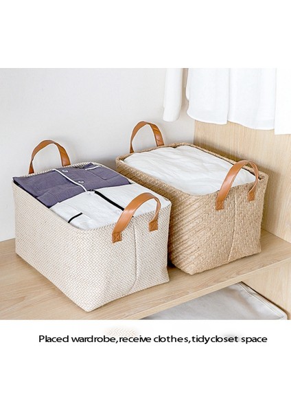 Dokuma Depolama Sepeti Katlanabilir Elbise Organizatör Sepeti Saplı Dolap Organzier Yıkanabilir Organizatör (Yurt Dışından) indirimleri