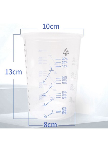 50 Plastik Boya Karıştırma Kabı Boya ve Sıvının Hassas Karışımı Için 600ML Karıştırma Kabı (Rastgele Renk) (Yurt Dışından) fiyatları