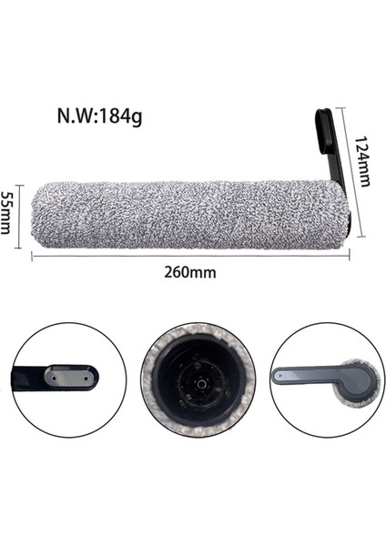 Floor One Için S6/S6PRO Akülü Islak Kuru Zemin Yıkama Makinesi Elektrikli Süpürge Yedek Hepa Filtreleri ve Fırça Rulo Seti (Yurt Dışından) modelleri