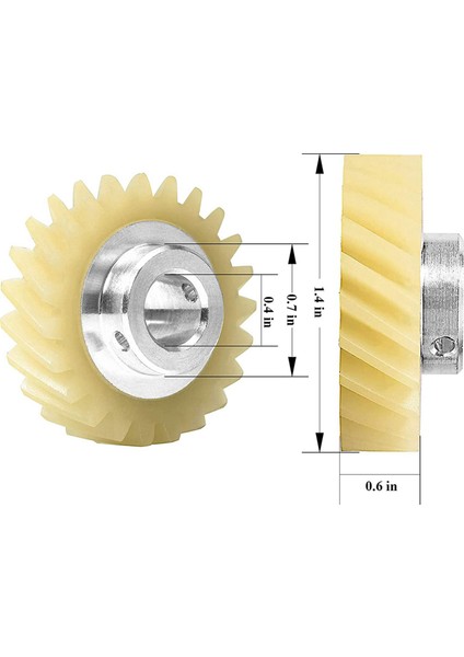 12 Adet W10112253 Mikser Sonsuz Dişli Yedek Parça Mikserler ve Mikserler Için Tam Fit (Yurt Dışından)