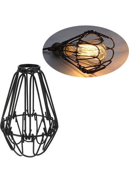 Ayarlanabilir Tel Kafes Abajur, 2 Paket Metal Kuş Kafesi Ampul Guard Ada Sarkıt Aydınlatma Armatürü Damla Lamba Tutucu (Yurt Dışından) modelleri