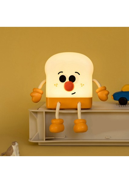 Gece Lambası Tost Boy LED Gece Lambası Şarj Edilebilir, Taşınabilir Yatak Odası Başucu Yatak Lambası Doğum Günü Hediyeleri Fikir (Yurt Dışından)