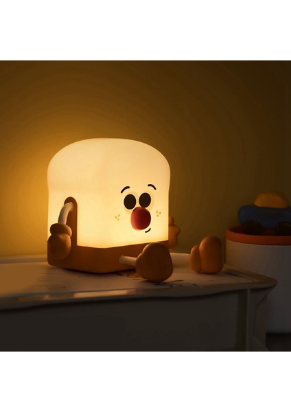 Gece Lambası Tost Boy LED Gece Lambası Şarj Edilebilir, Taşınabilir Yatak Odası Başucu Yatak Lambası Doğum Günü Hediyeleri Fikir (Yurt Dışından)