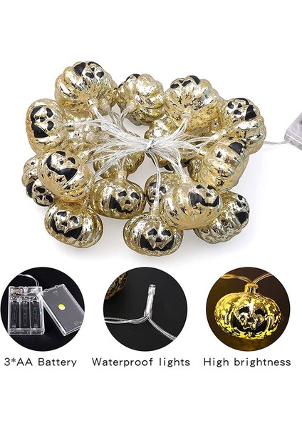 Cadılar Bayramı Işıkları, 20 LED Kabak Dize Işıklar 9.8 Feet Cadılar Bayramı Dekoru, 2 Mod Sabit ve Titreyen Işıklar Cadılar Bayramı (Yurt Dışından) indirimleri