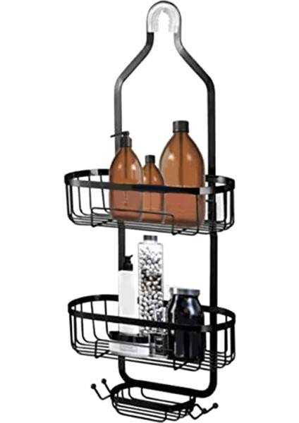 Banyo Asılı Duş Organizatörü, Sünger Kancalı Baş Duş Sepeti, Paslanmaz, Anti-Salıncak (Yurt Dışından) fiyatları