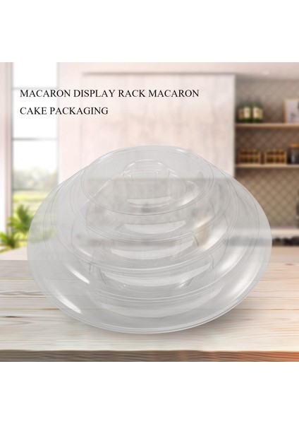 Yuvarlak 6 Katmanlı Macaron Kulesi Kek Standı Cupcake Macaroons Vitrin Rafı Tutucu Araçları Düğün Dekorasyon Paskalya Parti Malzemeleri (Yurt Dışından) fiyatları