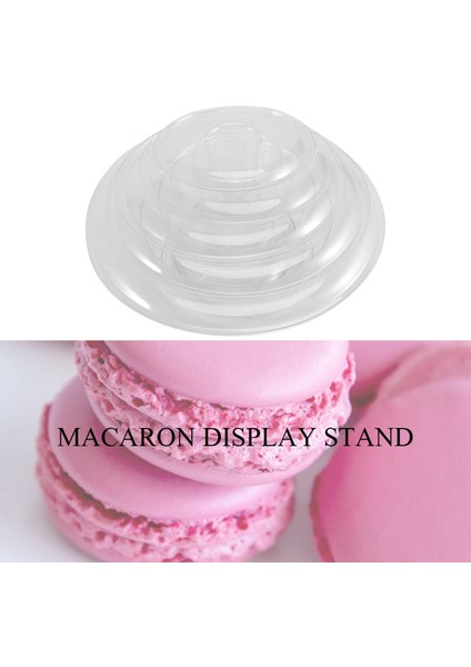 Yuvarlak 6 Katmanlı Macaron Kulesi Kek Standı Cupcake Macaroons Vitrin Rafı Tutucu Araçları Düğün Dekorasyon Paskalya Parti Malzemeleri (Yurt Dışından) indirimleri