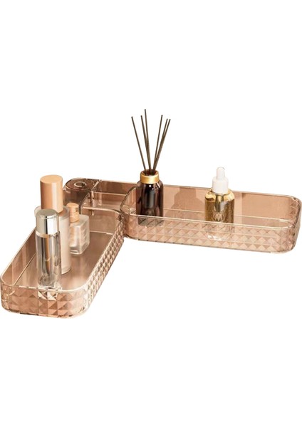 Çok Fonksiyonlu Duvara Monte Döner Depolama Köşe Rafı, 180 Derece Dönen Yapışkanlı Duvara Monte Depolama Rafı A (Yurt Dışından)