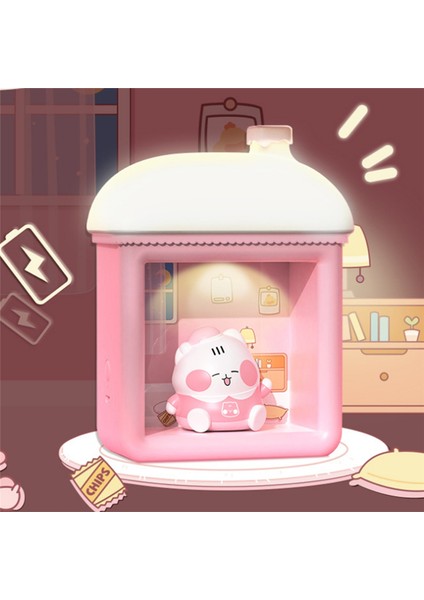 Manyetik Indüksiyon Gece Lambası LED Karartma Lambası Çizgi Film Bebeği Çocuk Odası Dekoratif Kısılabilir Lamba Pembe (Yurt Dışından) modelleri