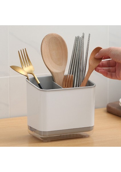 Raf Tutucu Çok Fonksiyonlu Drenaj Çubuk Kafes Ev Mutfak Sofra Kaşık Saklama Kutusu (Yurt Dışından) indirimleri
