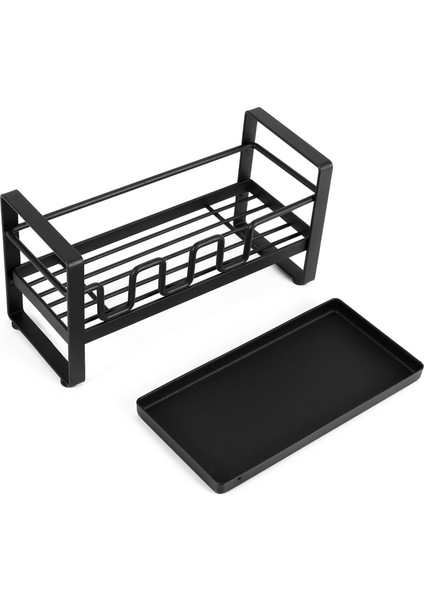 Lavabo Organizatör Tezgah Sünger Fırça Sabunluk Drenaj Tavası ile Mutfak Için, Temizleme Fırçası Organizatör Rafı (Yurt Dışından) fiyatları