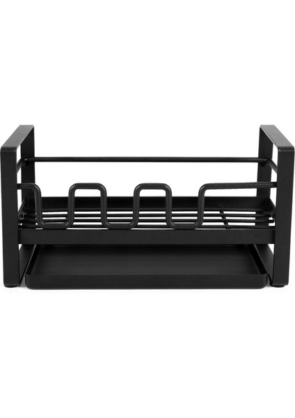 Lavabo Organizatör Tezgah Sünger Fırça Sabunluk Drenaj Tavası ile Mutfak Için, Temizleme Fırçası Organizatör Rafı (Yurt Dışından) modelleri