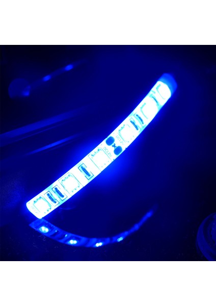 5 Adet 10 cm Su Geçirmez Mavi 5050 LED Şerit Işıklar Dc 12 V Karavan Tekne Araba (Yurt Dışından)