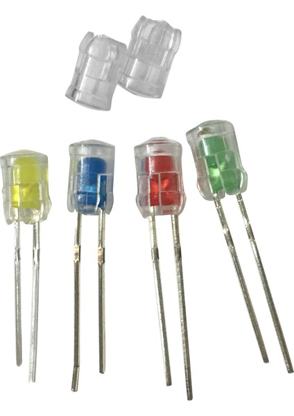 100 Adet 5mm LED Işık Yayan Diyot Abajur Işık Kılavuzu Sütun Işık Kapağı Koruyucu Kapak LED Şeffaf Lamba Kapağı (Yurt Dışından)
