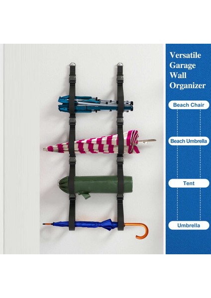 Duvara Monte Saklama Alanı, Hızlı Çıkarılabilir Tokalarla Duvara Monte Edilebilen ve Ayarlanabilir Askılar, Asma Organizatörü (Yurt Dışından) modelleri