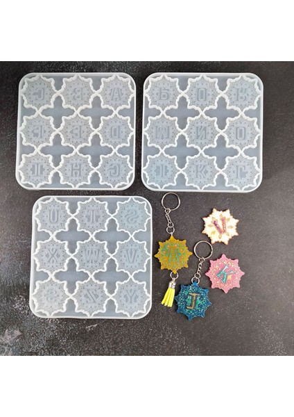 Ingilizce Alfabe Silikon Kalıp Diy Anahtarlık Telefon Arka Etiket Epoksi Kalıp Desen Kolye Kolye Kalıp B (Yurt Dışından) fiyatları