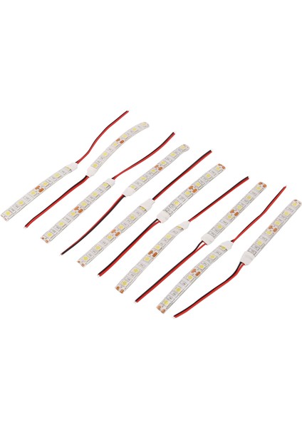 10 Adet 10 cm Su Geçirmez Beyaz 5050 LED Şerit Işıklar Dc 12 V Karavan Tekne Araba (Yurt Dışından)