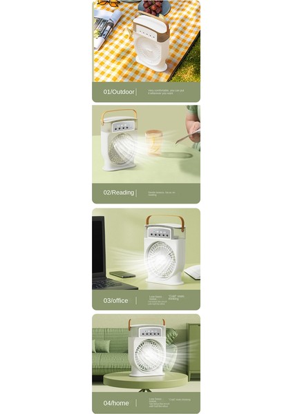 Taşınabilir Klima Fanı 5 Delikli Sprey Hava Soğutma Mini Kişisel Fan Elektrikli Fan Nemlendirici Masa Fanı Ev-C Için (Yurt Dışından) modelleri