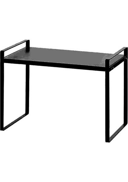 Tezgah Organizatör Dolabı Kiler Rafı Mutfak Organizasyon Dolabı Standı Baharat Rafı Depolama Rafları, Siyah (Yurt Dışından)