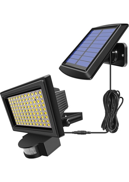 LED Güneş Enerjisi Pır Hareket Sensörü Taşkın Duvar Işık Su Geçirmez Açık Kapalı Bahçe Güvenlik Güneş Lambası (Yurt Dışından)