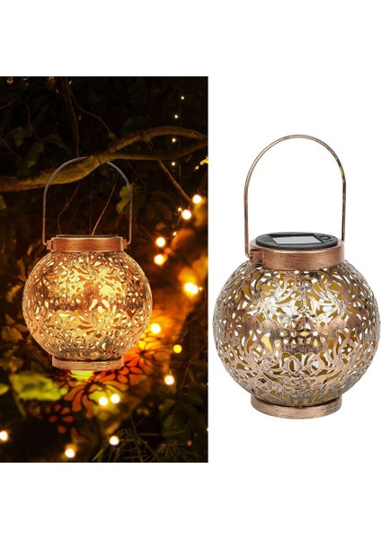 Dış Mekan Için 2 Paket Güneş Fener, Metal Güneş Işıkları Güneş Fener Sıcak Beyaz IP55 Su Geçirmez Asılı Bahçe Dekorasyon (Yurt Dışından) fırsatları