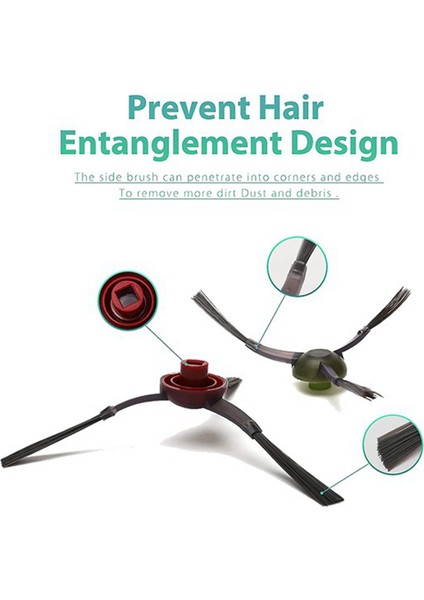 2x Için Uygun Ecovacs Deebot Ozmo T8 T8 Aivi T9 Aivi N8 Pro Robotlu Süpürge Parçaları Yan Fırça Aksesuarları (Yurt Dışından) modelleri