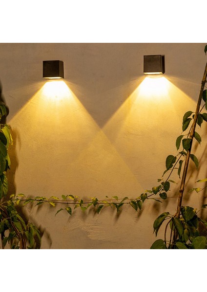 Güneş Işığı-Açık Bahçe Kare Duvar Lambası Güneş Işığı Sensörü Su Geçirmez Avlu Yard Balkon Çit Dekorasyon Lambası (Yurt Dışından) modelleri