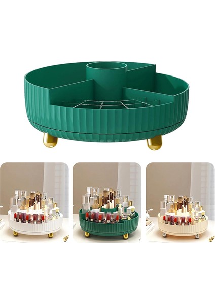 Vanity Için Dönen Makyaj Organizatörü - Banyo Organizatörü ve Kozmetik Için Tembel Organizatör Parfüm Organizatör Depolama B (Yurt Dışından) fiyatları