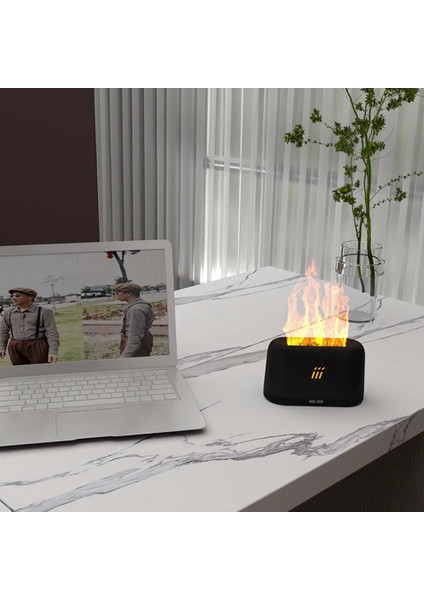 Kokulu Difüzör Hava Nemlendirici Ultrasonik Serin Mist Maker Sisleyici LED Uçucu Yağ Alev Lambası Difüzör (Yurt Dışından) fırsatları