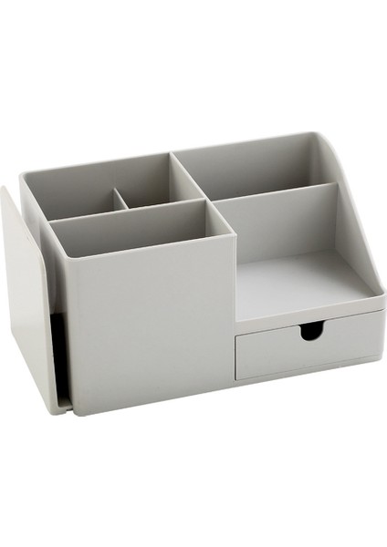 Gri Kozmetik Saklama Kutusu Maskesi - Kapasiteli Masaüstü Sonlandırma Depolama Raf Masası Cilt Bakım Ürünleri Için Saklama Kutusu (Yurt Dışından)