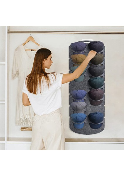 Keçe Şapka Depolama Rafı Kapak Tutucu Duvar Çanta Klipsi Seyahat Kapağı Organizatör Duvara Montaj Şapka Rafları (Yurt Dışından) indirimleri