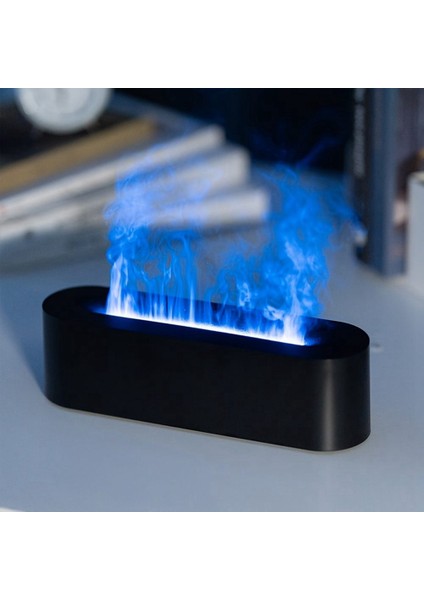 Alev Hava Nemlendirici USB Ultrasonik Serin Mist Esansiyel Yağı Aroma Difüzörü Renkli Işık 150ML Beyaz ile Simüle Eder (Yurt Dışından) fırsatları
