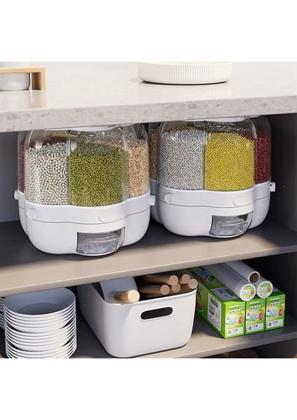 Dönen Gıda Dağıtıcı Pirinç Kovası Pirinç Depolama Tankı Mühürlü Tahıl Konteyner Saklama Kutusu (Yurt Dışından) indirimleri