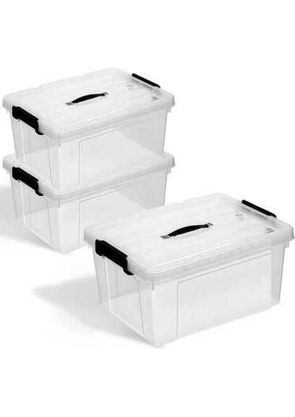 Kapaklı Saklama Kutuları, 3'lü Set, Düzenleme ve Depolama Için Modern Istifleme Kutuları, Son Derece Sağlam (Yurt Dışından)