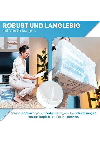 Kapaklı Saklama Kutuları, 3'lü Set, Düzenleme ve Depolama Için Modern Istifleme Kutuları, Son Derece Sağlam (Yurt Dışından) modelleri