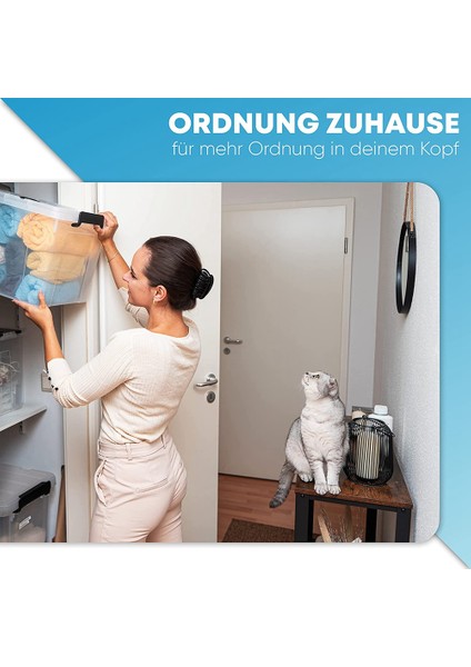 Kapaklı Saklama Kutuları, 3'lü Set, Düzenleme ve Depolama Için Modern Istifleme Kutuları, Son Derece Sağlam (Yurt Dışından) indirimleri