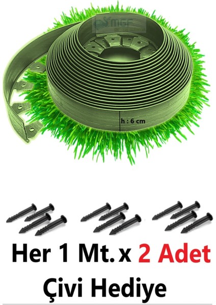 Mgf Çim Ayırıcı (25 M Yeşil) Çim Sınırlayıcı 8 Kg Hammadde Çim Ayracı Çim Ayırıcı Bariyeri modelleri