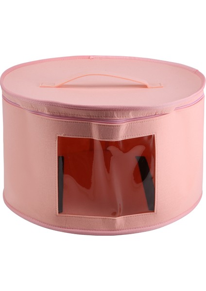 Şapka Kutusu Organizatör Yuvarlak Seyahat Şapka Kutuları Katlanabilir Şapka Saklama Çantası Toz Geçirmez Kapaklı Şapka Saklama Kutusu Şapka Kutuları C (Yurt Dışından)