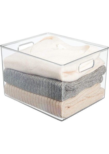 29X20X15CM Akrilik Şeffaf Buzdolabı Saklama Kutusu Masaüstü Yurdu Banyo Saklama Kutusu (Yurt Dışından)