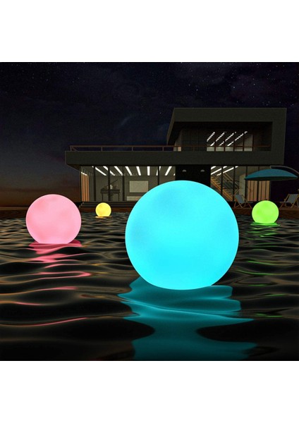 Uzaktan Kumandalı LED Kısılabilir Yüzen Havuz Işıkları Topu 16 Rgb Renk ve 4 Mod Şarj Edilebilir ve Su Geçirmez 25 cm (Yurt Dışından) indirimleri