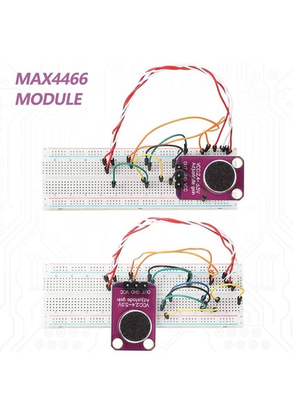 10 Adet Elektret Mikrofon Amplifikatör Ayarlanabilir MAX4466 Modülü Mikrofon Preamplifikatör Mor Kesme Panosu (Yurt Dışından)