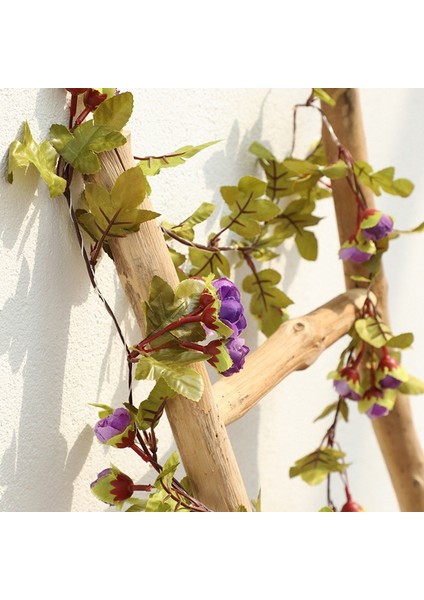 2.2m 25LED Bitkiler Garland Dize Işık Flores Düğün Ev Dekorasyon Çelenk Bırakır (Yurt Dışından)