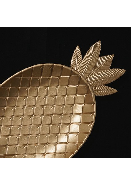 Iskandinav Dekoratif Tepsi Altın Şekli Servis Tepsisi Takı Palet Meyve Aperatif Tabağı Masa Depolama Organizatör (Küçük) (Yurt Dışından) fiyatları