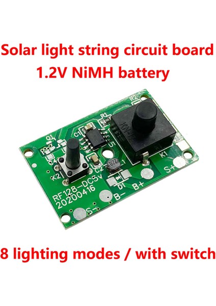 1.2V Solar Lamba Dize Kontrol Kartı Devre Anahtarı ile Güneş Sokak Lambası Kontrol Paneli Denetleyici Modülü (Yurt Dışından) fırsatları