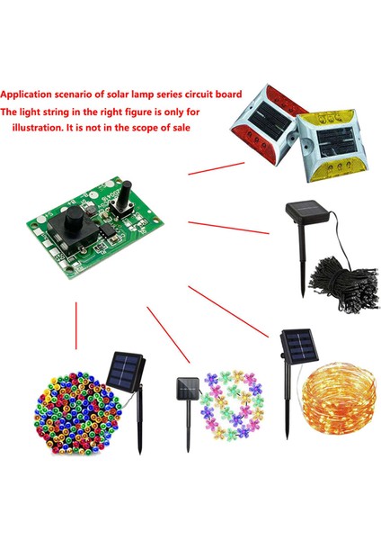 1.2V Solar Lamba Dize Kontrol Kartı Devre Anahtarı ile Güneş Sokak Lambası Kontrol Paneli Denetleyici Modülü (Yurt Dışından) indirimleri