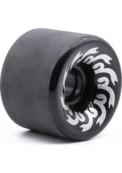 Adet Kaykay Tekerlekleri 70MM 82A PU,70X51MM, Longboard ve Cruiser Için Profesyonel Buzlu Tekerlekler, Siyah (Yurt Dışından)