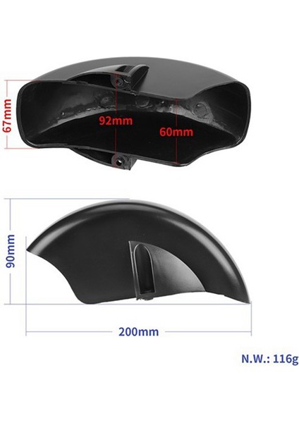 2 Adet Evrensel 8 Inç Elektrikli Scooter Ön Çamurluk Koruma Arka Çamurluk Sealup E-Scooter Aksesuarları Parçaları (Yurt Dışından)
