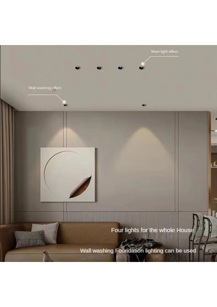 Anti-Led Cob Spot Işığı Kısılabilir Gömme Downlight 7W Alüminyum Yemek Odası Ofis Yatak Odası Aydınlatması 4000K (Yurt Dışından)